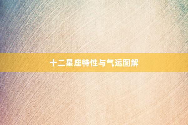 十二星座特性与气运图解